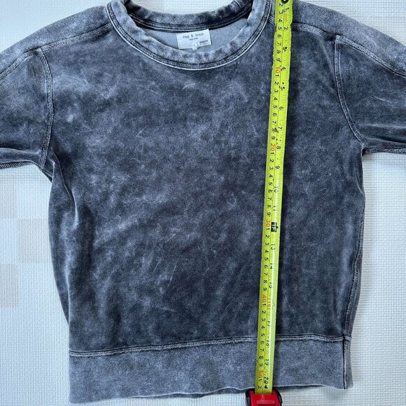 Vintage-Inspired Rag & Bone XXS Velvet Cotton Sweatshirt - Picture 8 of 8